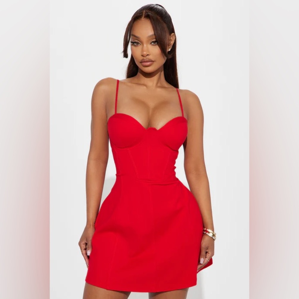 Elegant Red Women's Dress